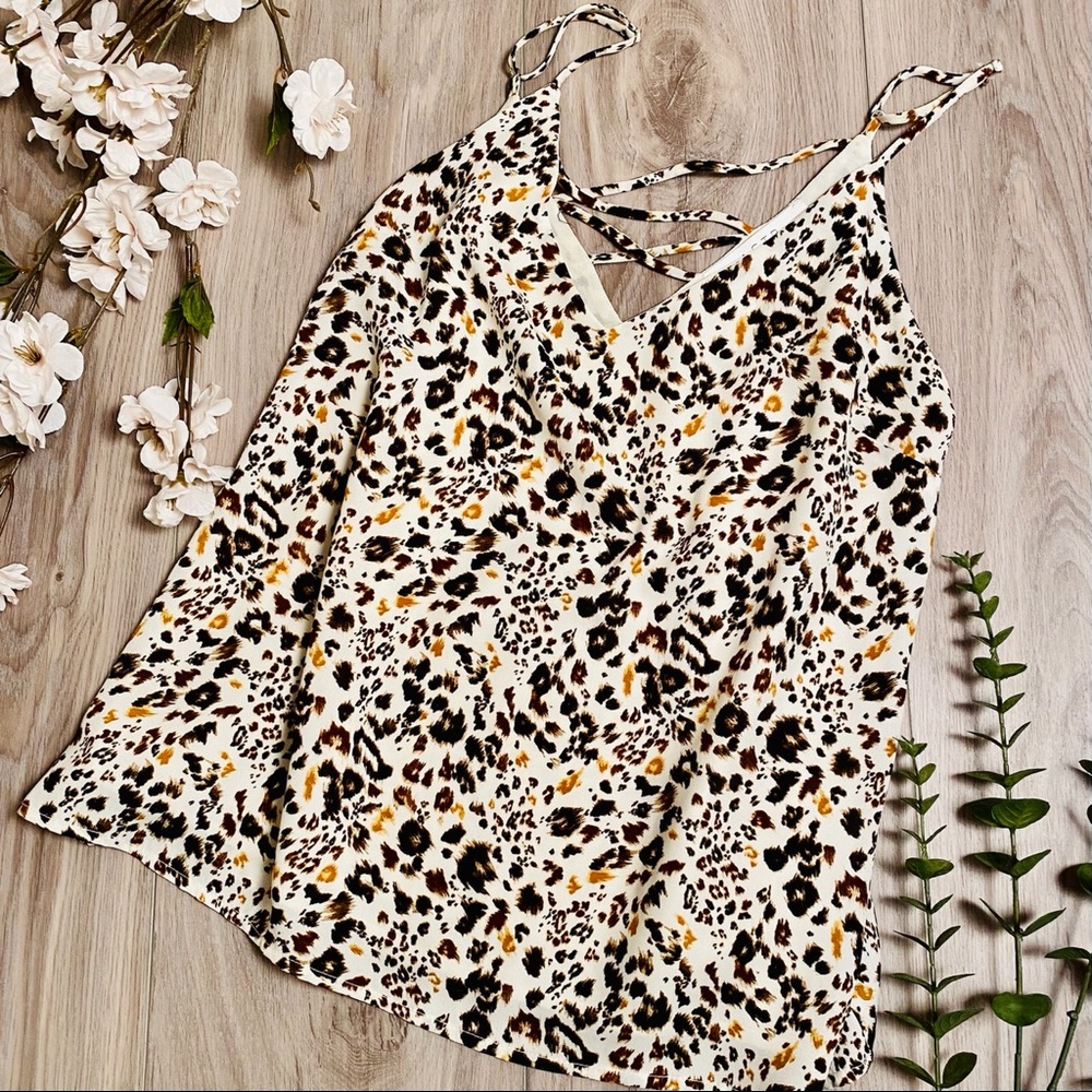ASTR Leopard Print Blouse Sz. M